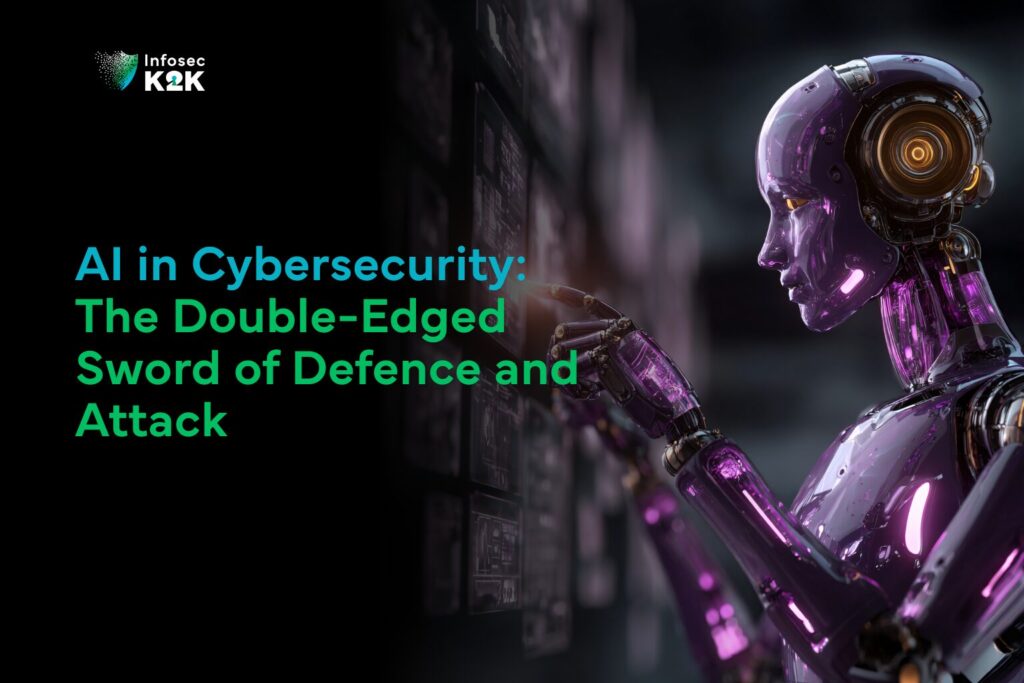 AI protecting against cyber threats.